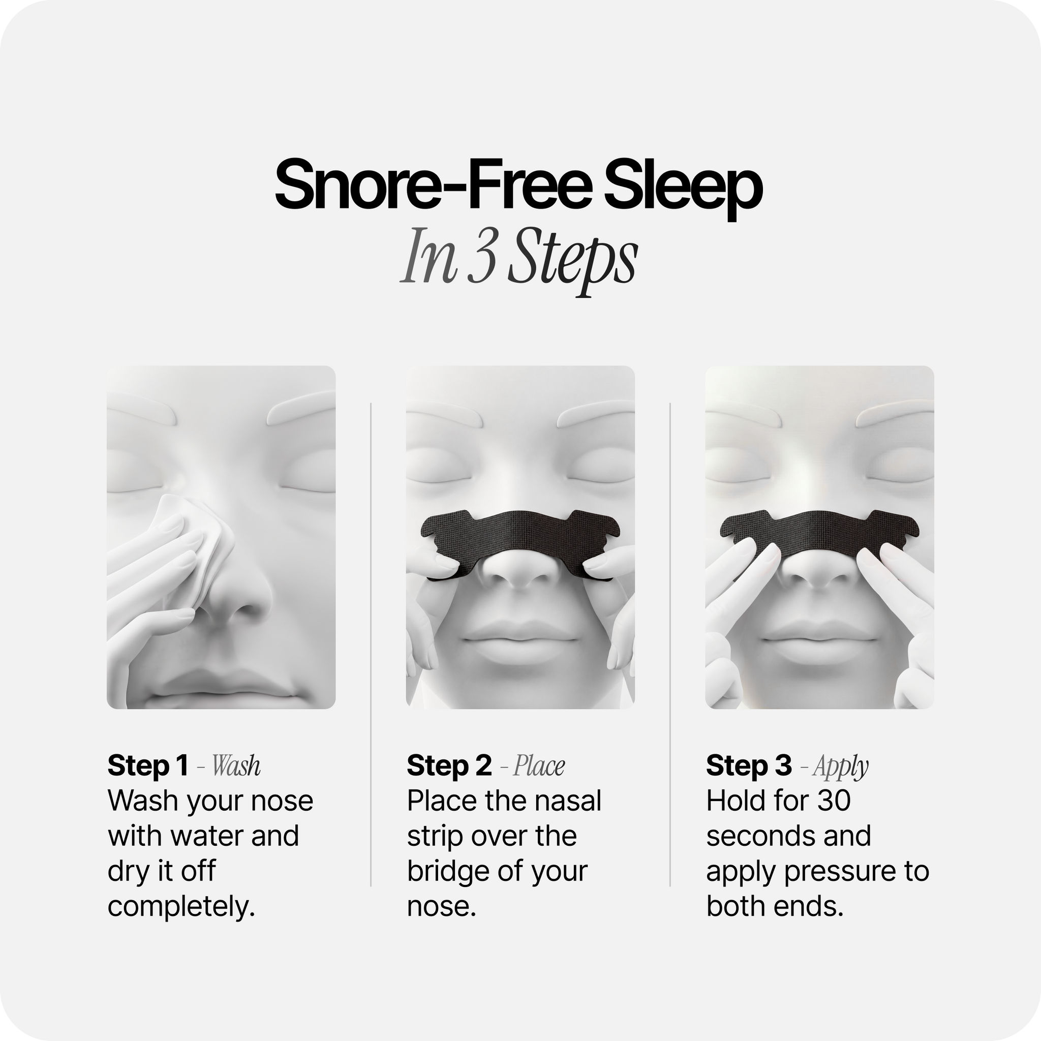 Nasal Sleeping Strips - Black