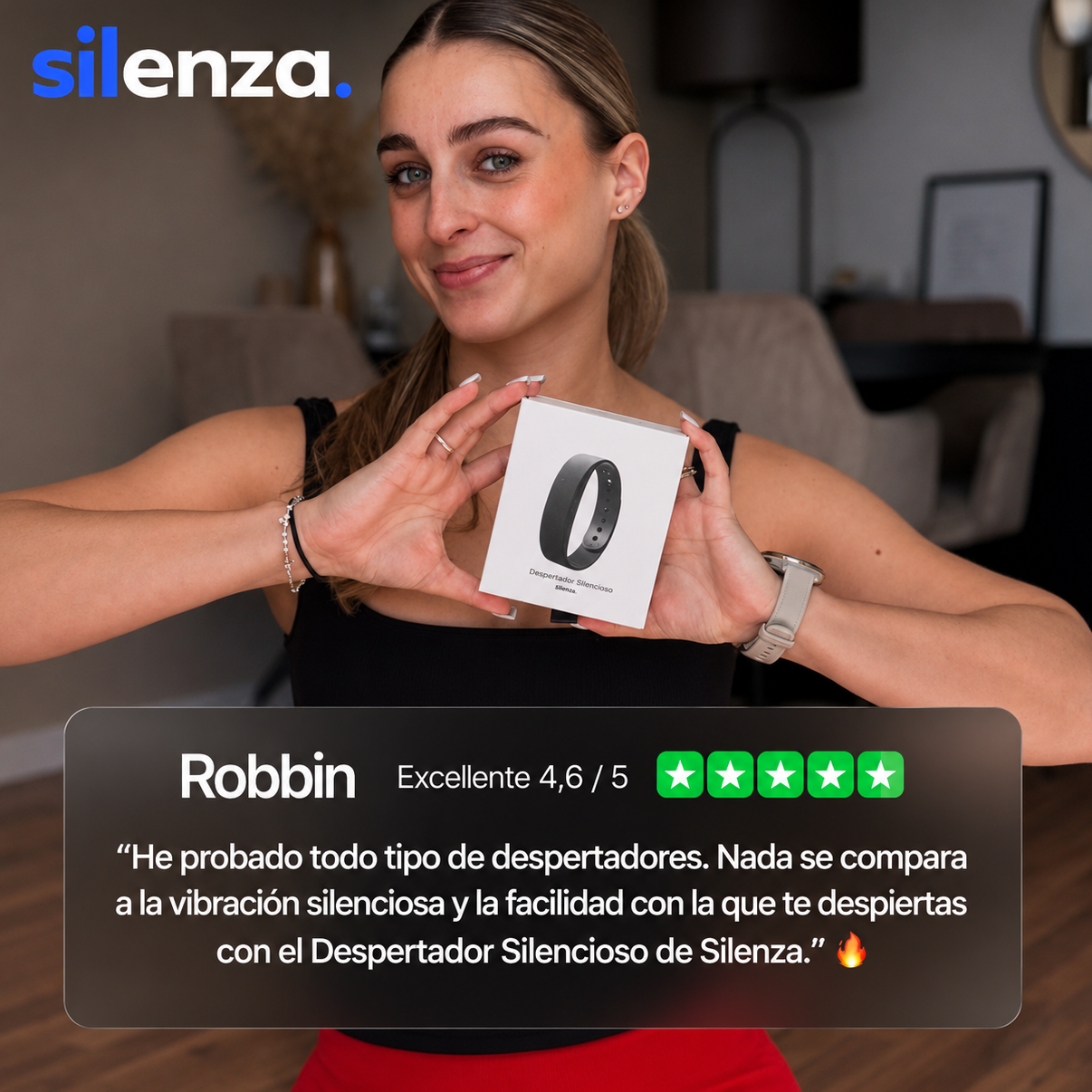 Silenza™ — Despertador de Vibración Silencioso